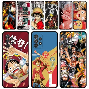 Phone Case For Samsung Galaxy A51 A12 A52 A32 A21s A71 A31 A02s A72 A41 A03s A22 A52s Coque One Piece Luffy and Sabo boa