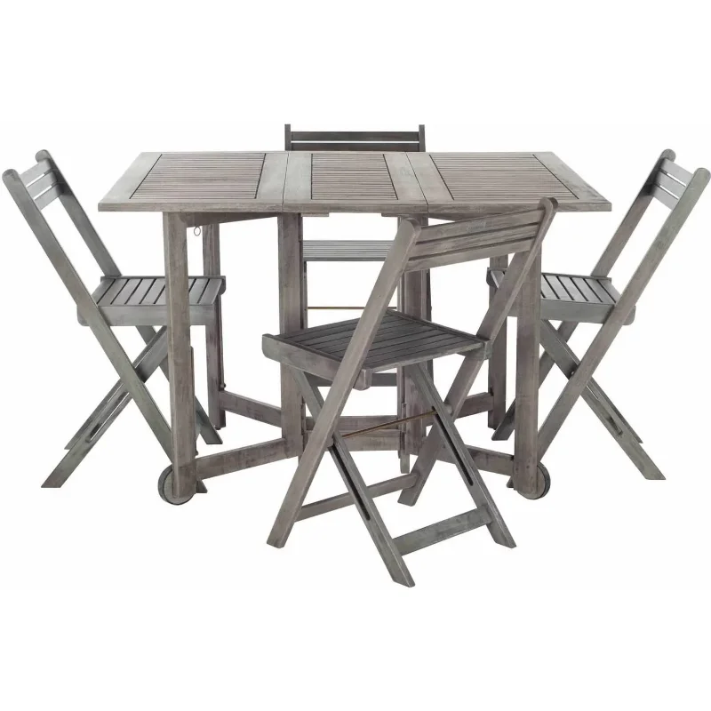 

Safavieh Arvin Outdoor Table with 4 Chairs, Grey Wash