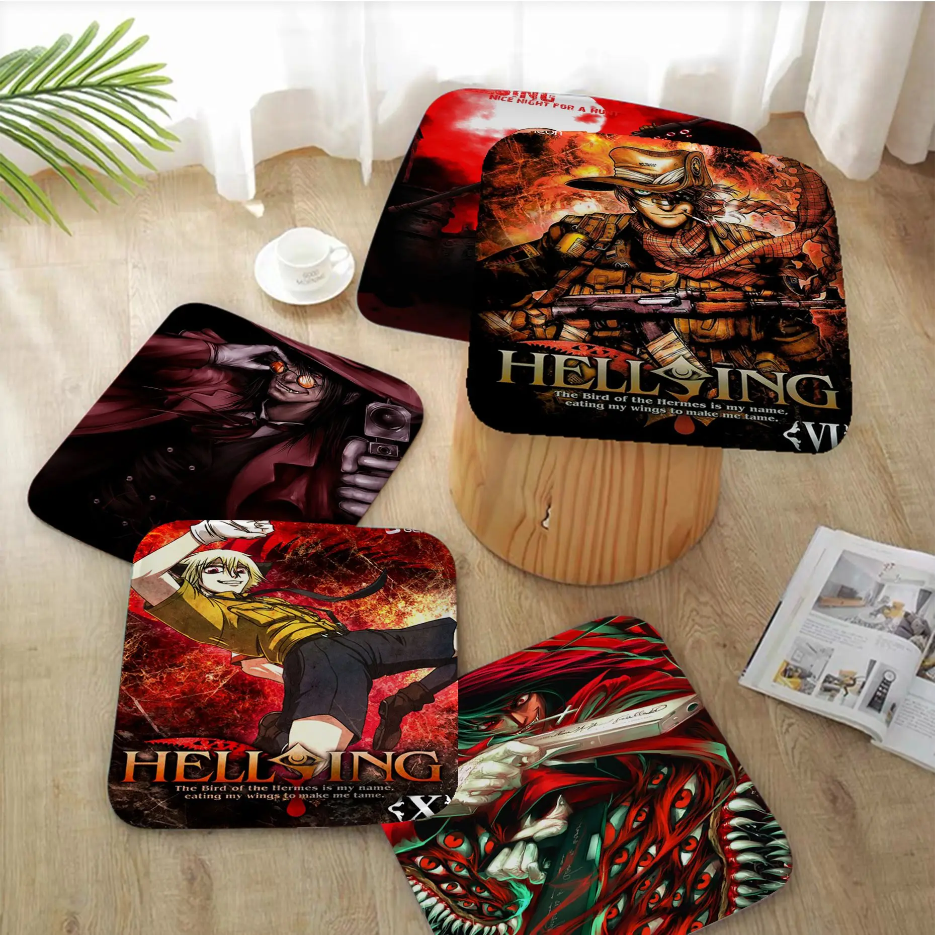 

Декоративный коврик для стула Hellsing, мягкий коврик, подушка для сиденья для обеденного, внутреннего дворика, дома, офиса, для помещений и улиц...