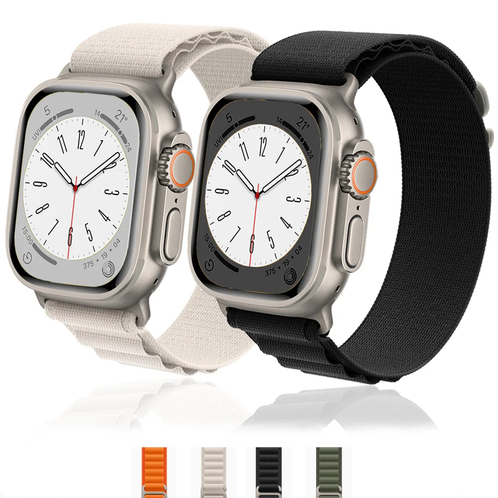 

Alpine Loop nylon for Apple Watch Ultra Strap 49mm 45mm 44mm 42mm 41mm 40mm 38mm Bracelet Correa for IWatch Series 8 7 6 5 3 Se