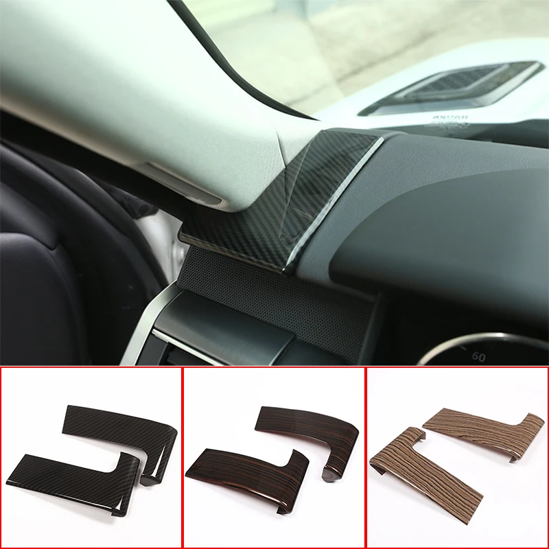 

Стильный чехол из углеродного волокна для Land Rover Range Rover Sport Rr Sport 2014 -2017, АБС-пластик, боковое украшение приборной панели, обшивка, 2 шт.