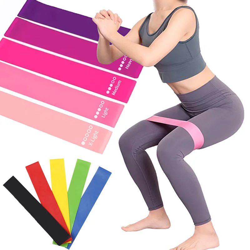 

Resistance Bands Yoga Elastic Band For Fitness Bodybuilding Squat Exercise Equipment Stretching Training Rubber Bands GYM Home