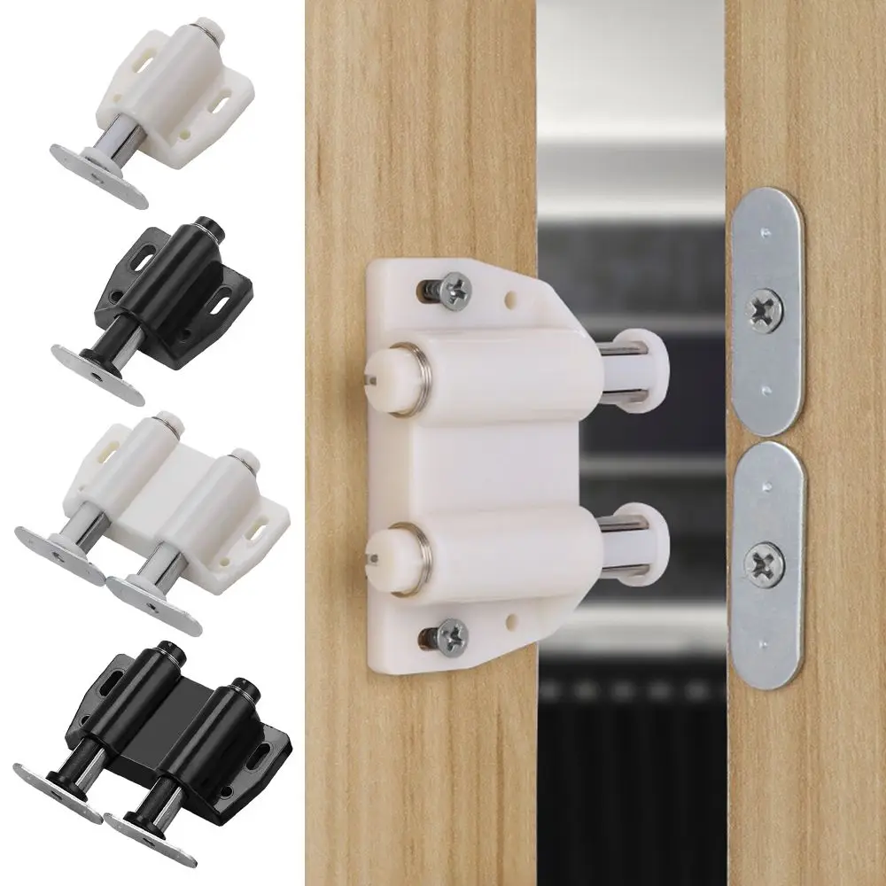 

New Furniture Cupboard Switch Closer Inner Locks Screws Cabinet Catches Damper Buffer Wardrobe Stopper Door Lock Buckle