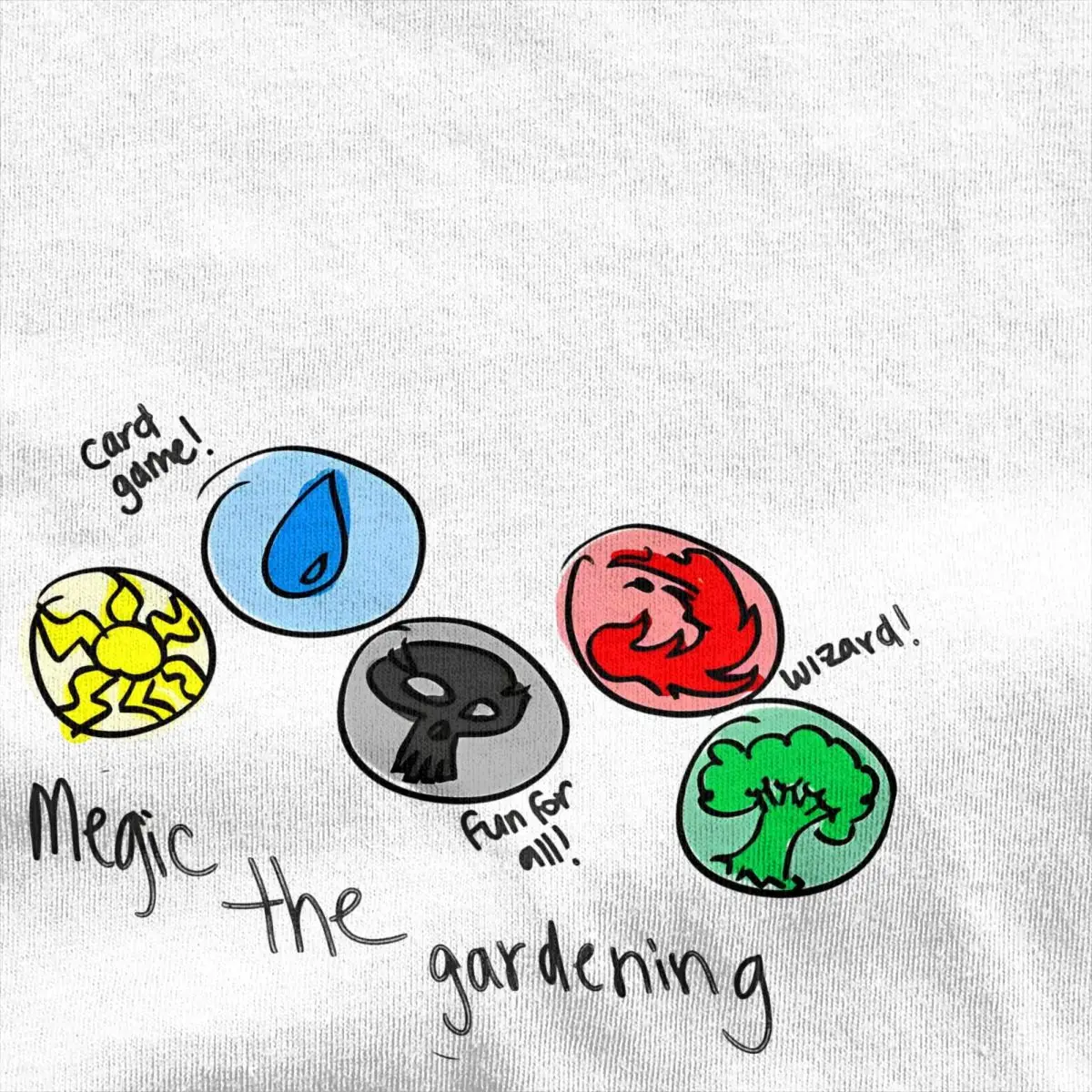 Футболка Fun Card Game Magiced The Gatheringed Harajuku с короткими рукавами Эстетический топ Летняя