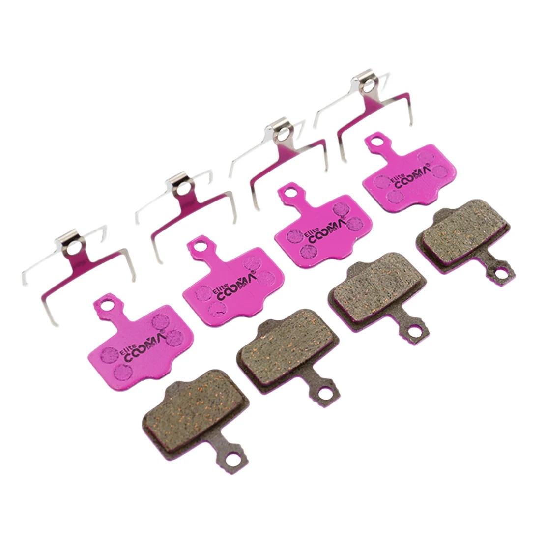 COOMA SPORT 4 Pairs Ceramic Bicycle Disc Brake Pads for SRAM DB LEVEL AVID Elixir R CR Mag 1/3/5/7/9 X.0 XX