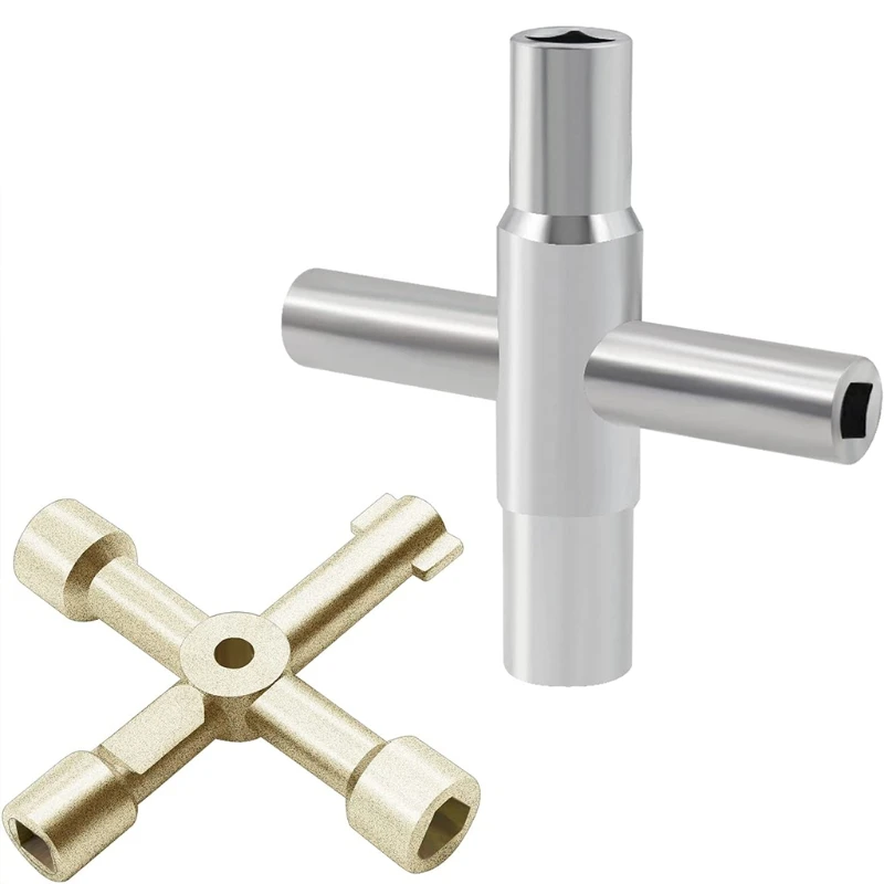 

2 Packs Multifunctional Utilities Key Handheld Repair Tool Wrench for Valve