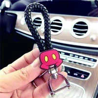 mickey minnie car key ring fashion key chain cute for mercedes benz bmw audi toyota honda female car gadget keychain accessories