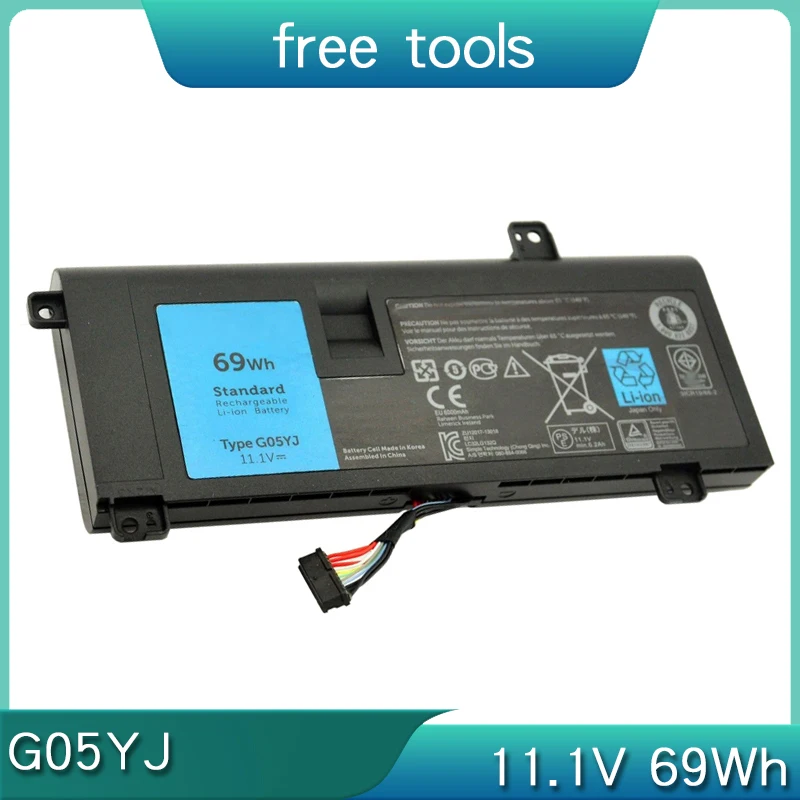 НОВЫЙ G05YJ 11 1 В 69 Втч аккумулятор для ноутбука DELL Alienware 14 A14 M14X R3 R4 P39G 14D-1528 ALW14D-5528 GO5YJ