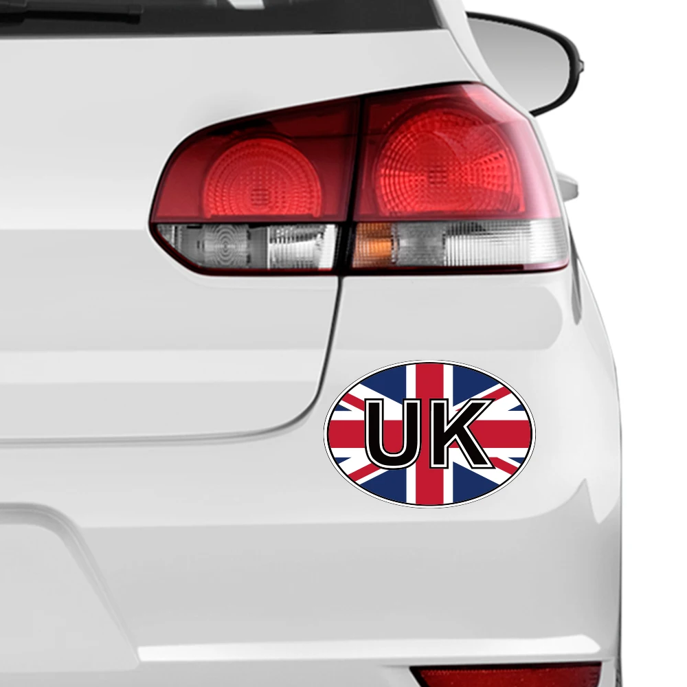 Виниловая наклейка на лобовое стекло с флагом Великобритании и