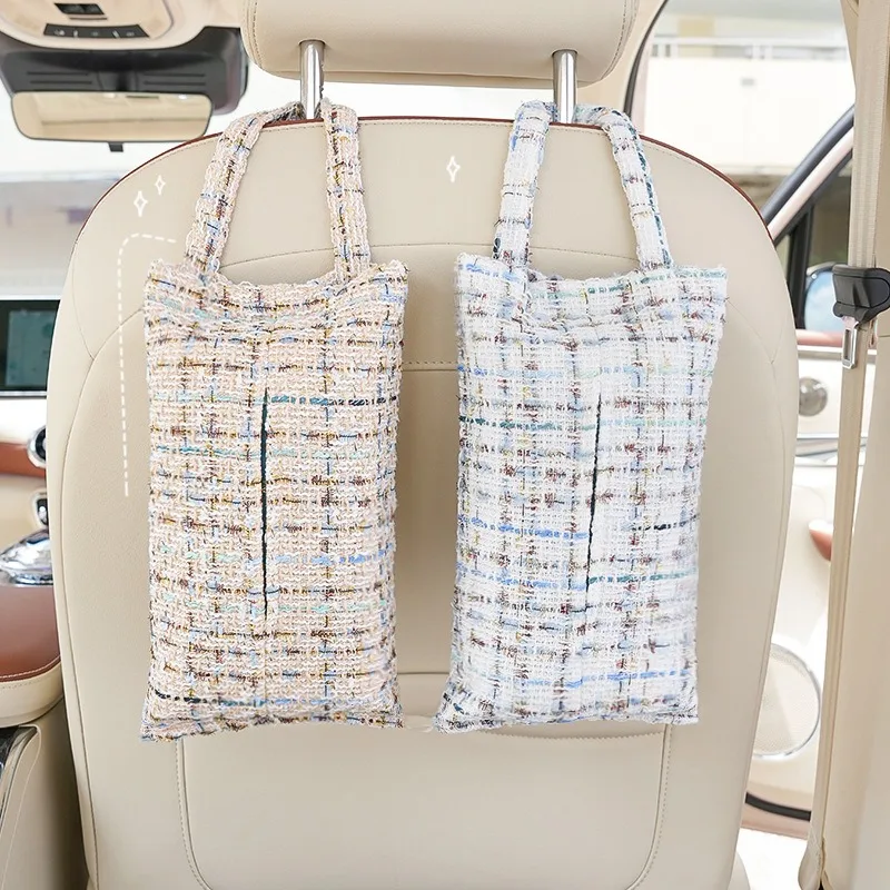 

Jinsi Xiaoxiangfeng Car Tissue Box Creative Fabric Hanging Car Drawing Box Goddess Car Interior Supplies