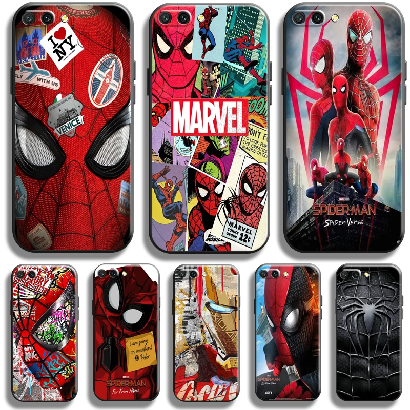 

Venom Spiderman Iron Man Case For Huawei Honor 10X 9X Lite Pro For Honor 10 10i 9 9A Phone Case Back Funda Liquid Silicon