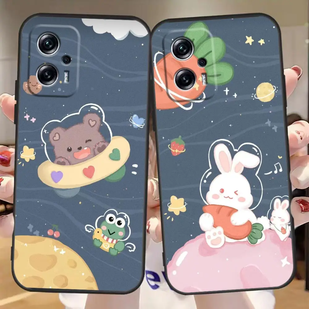 

Case For Redmi Note 11 10 9T 9S 9 8T 8 7 6 5 5A 4 3 A1 GO Pro Aprime 5G 4G Cover Funda Cqoue Capa Simple Little Animal Cartoon
