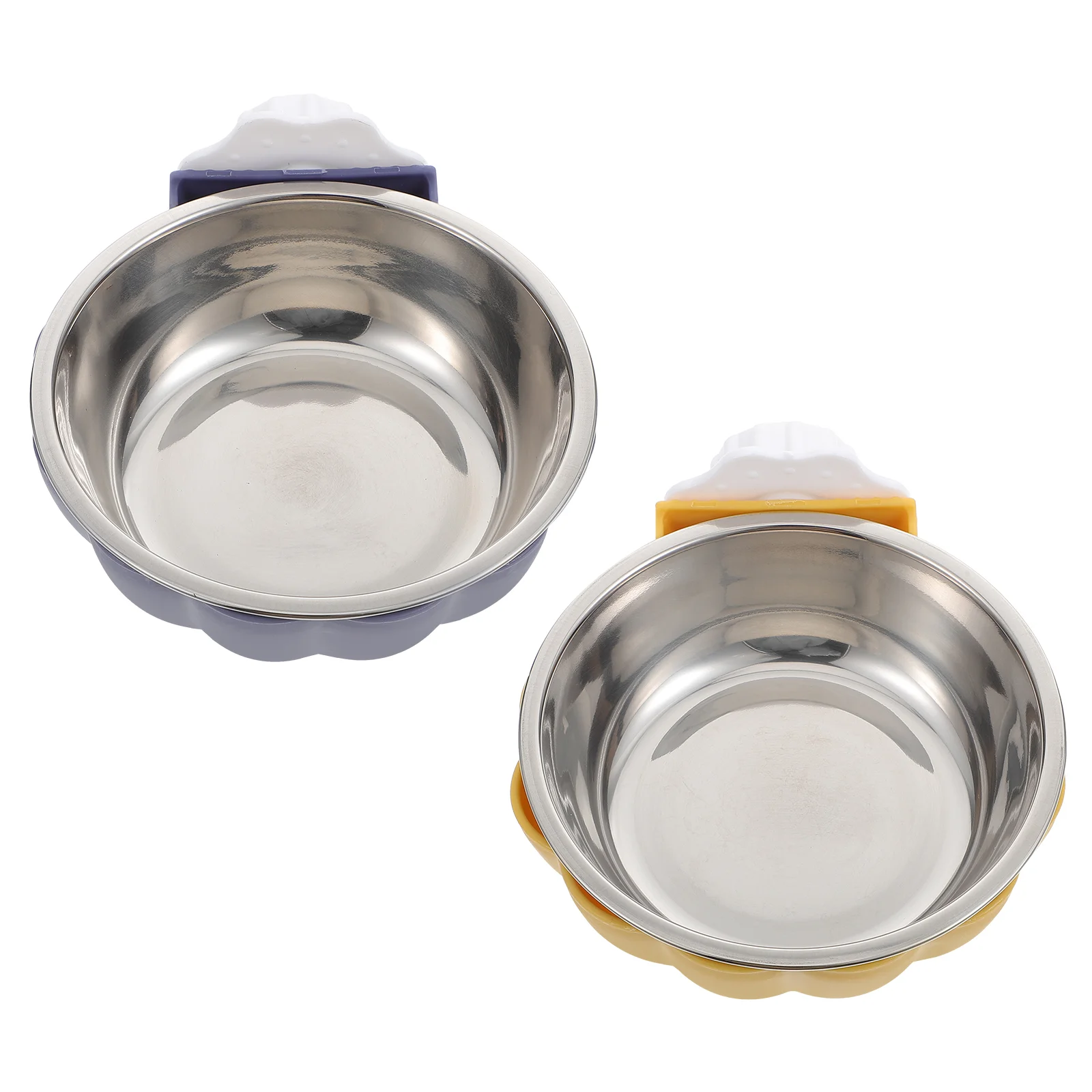 

2 Pcs Pet Water Feeder Bowls Water Feeder Coop Cup Bunny Water Bowl Metal Pet Bowl Cat Food Bowls Stainless Steel Container