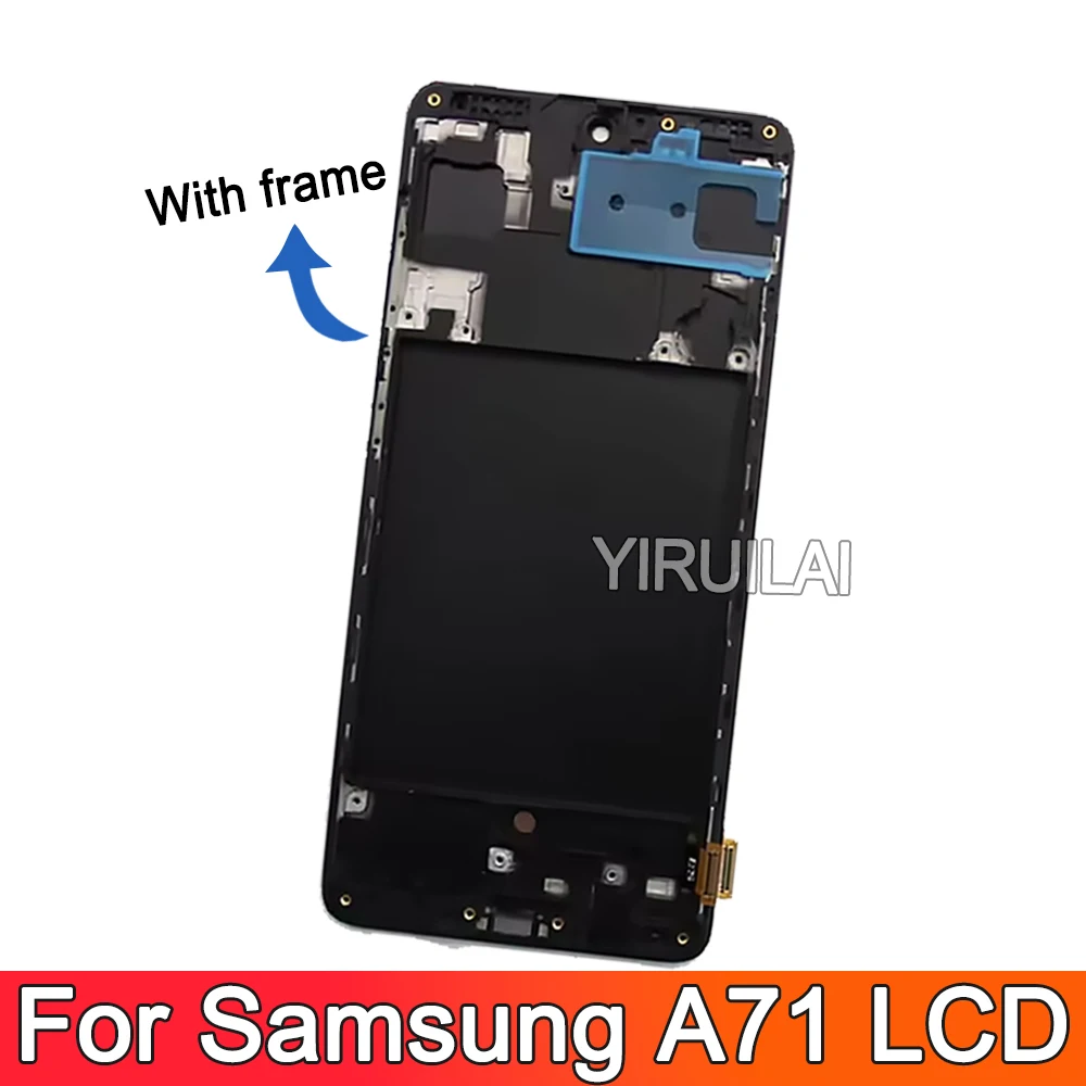 6 7 ''Super OLED для Samsung Galaxy A71 A715 ЖК-дисплей с сенсорным экраном и дигитайзером в