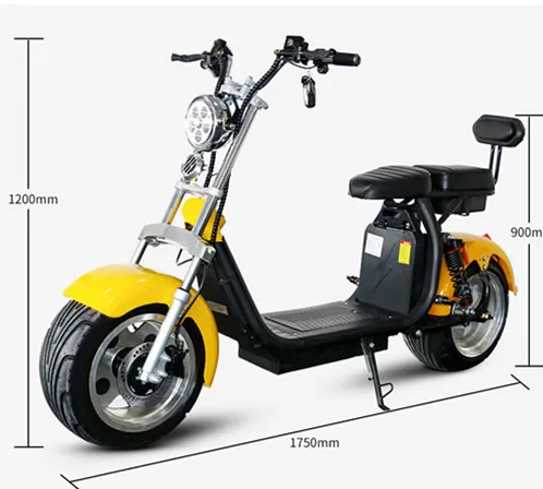 

COC classic hot selling 2 wheel electric scooter citycoco 1000w- 2000w cheap price motorcycle