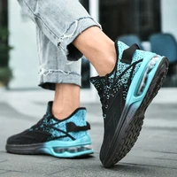 mens professional air cushion mesh breathable running shoes fashion men outdoor sports athletic walking shoes flyknit sneakers