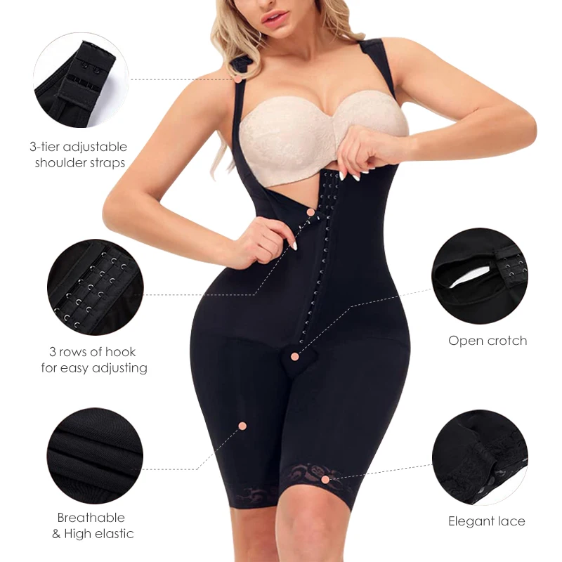 Fajas Shapewear Skims Compression Colombianas Butt Lifter Tummy Control Body Shaper Waist Trainer Corset Shape Wear Bodysuit