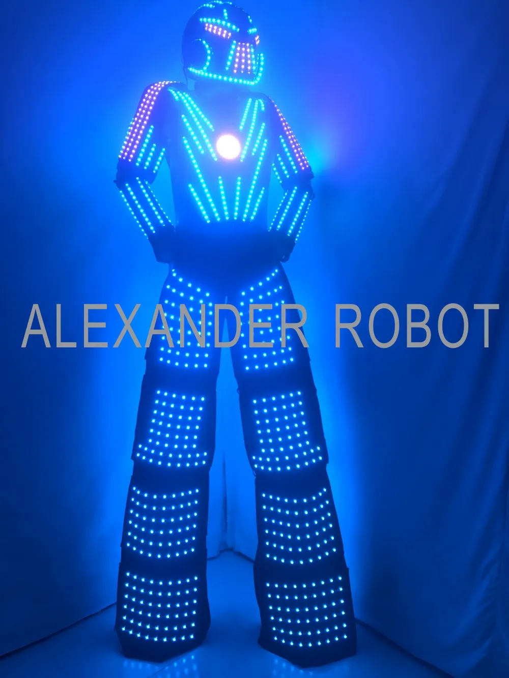 Костюм со светодиодной подсветкой робот одежда ходунки костюм шлем лазерные
