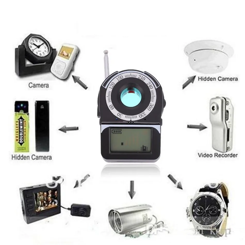 RF Detector Anti-Spy Hidden Camera GPS Tracker Finder Wireless Wiretapping bug Detector Anti Candid Camera Spy Gadgets enlarge