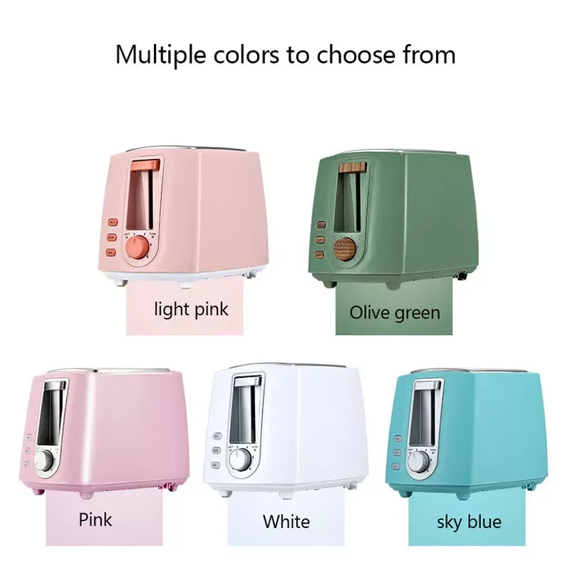 

Аппарат для выпечки хлеба, 6-ступенчатый Регулируемый Электрический тостер, бытовой автоматический аппарат для жарки на завтрак, с функцией...