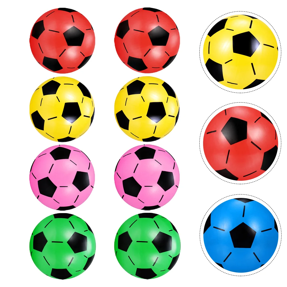 

8pcs Inflatable Children Plastic Sports Soccer Soccer for Playing Home Gift