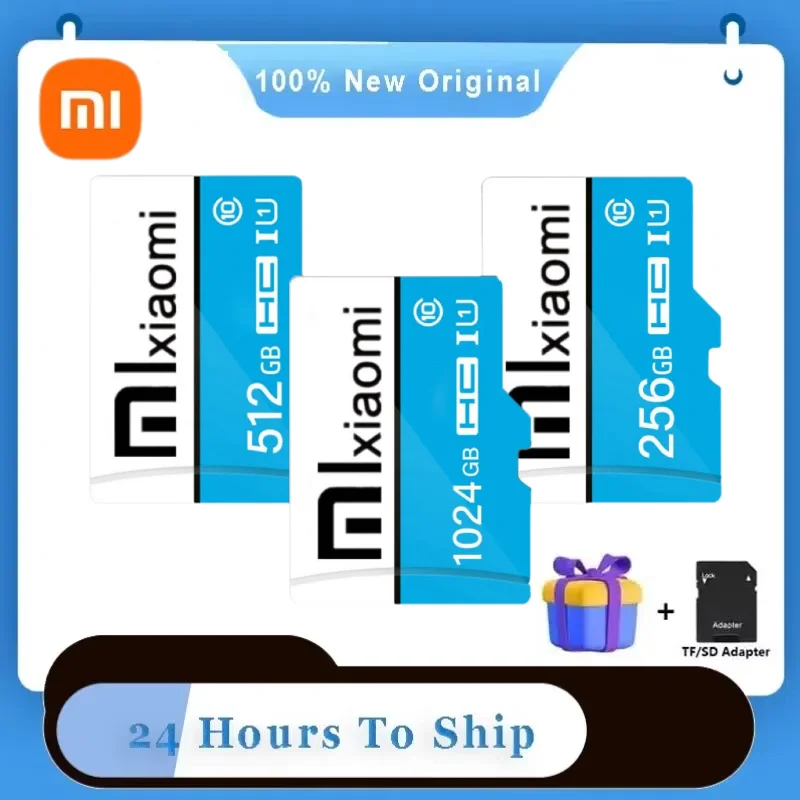 Xiaomi Micro TF SD Card 1TB 256GB Class 10 A2 Высокоскоростная карта памяти U3 4K 512GB Flash 2TB Для