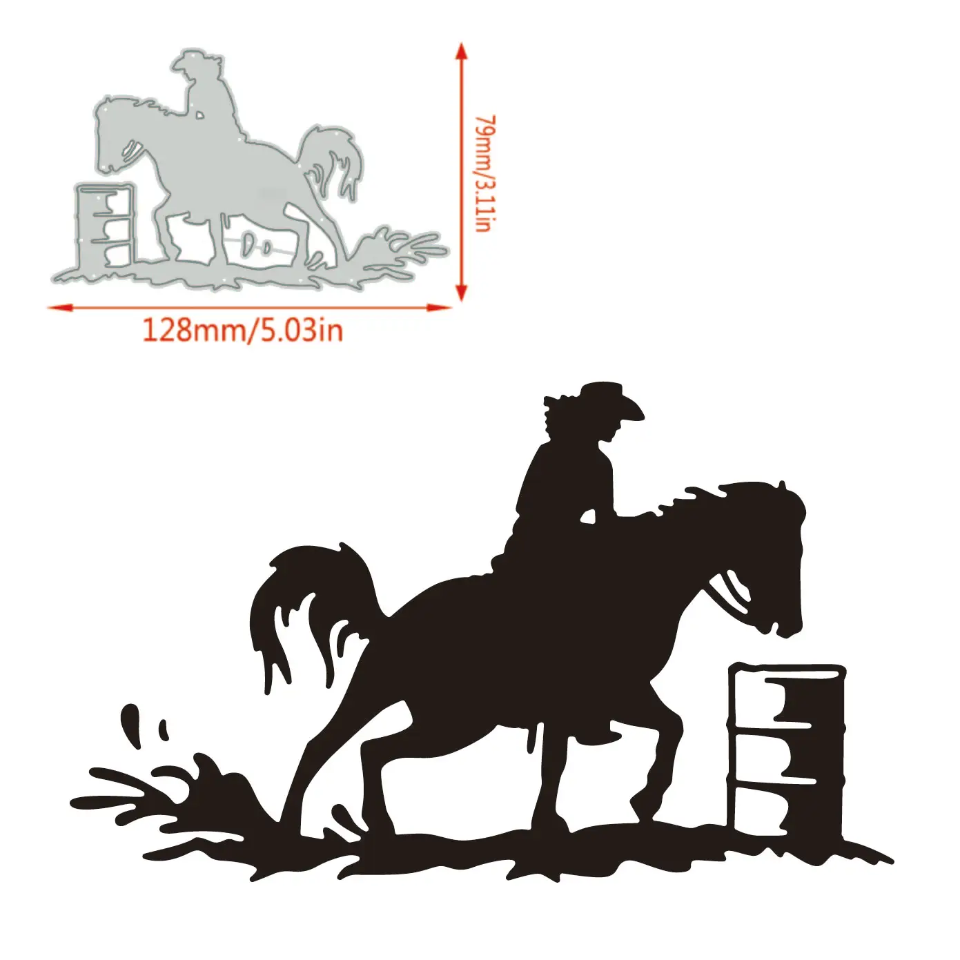 Новинка 2024 металлические Вырубные штампы лес река животные ЧЕЛОВЕК сделай сам