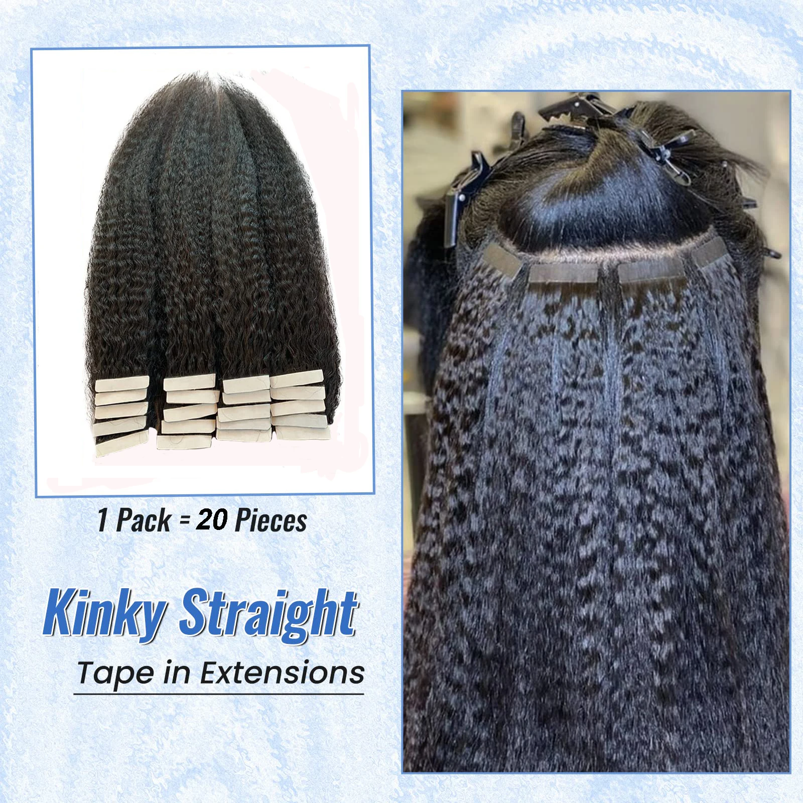 Angelove Remy Hair Tape Extensions Прямые вьющиеся на шнуровке 100% наращивание человеческих