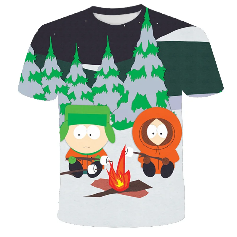 

TShirts Comedy Anime S-South Park T-shirt Summer TShirt Unisex Clothing Cotton Tops Men/women Sweatshirt
