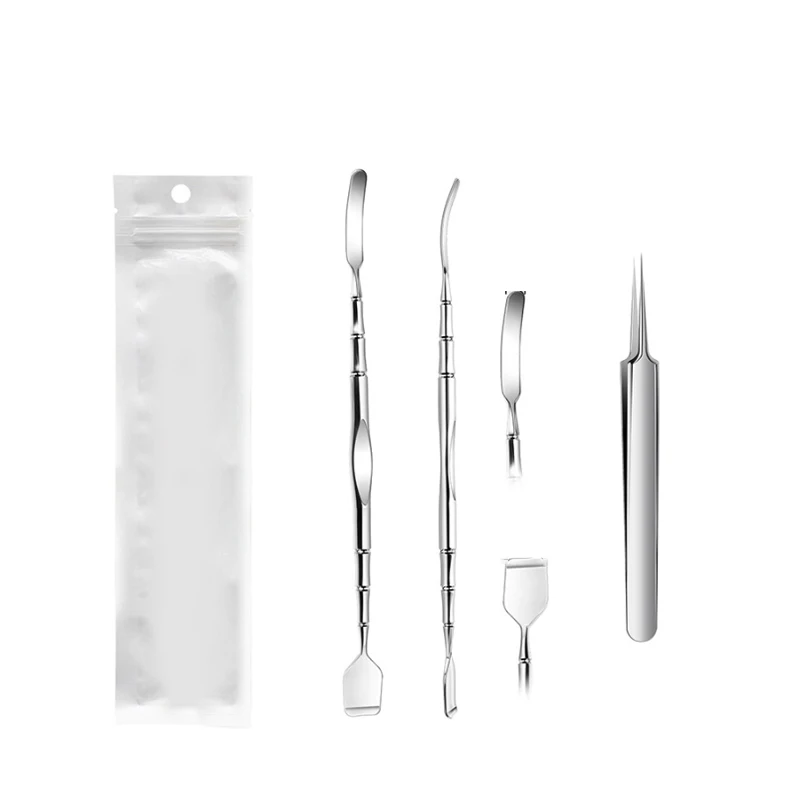 Двусторонний шпатель для удаления угрей нос лицо пятна очиститель пор зажим