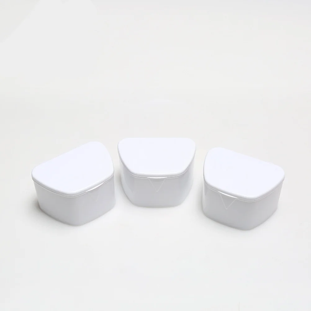 

Denture Box Teeth Soaking Cup False Container Containers Holder Storage Retainerbath Decorative