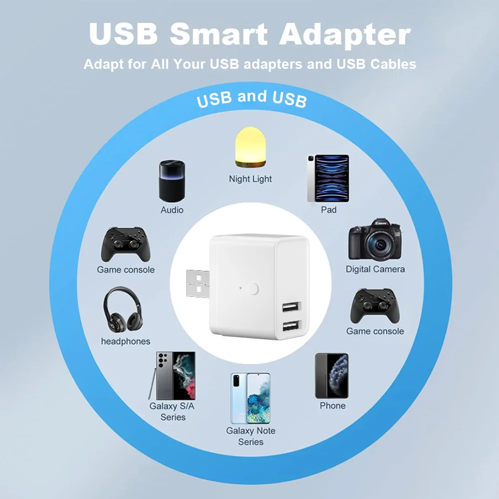 Tuya Smart WiFi Zigbee Micro 2 USB-адаптер-переключатель 5 В Мини-USB-адаптер питания Life