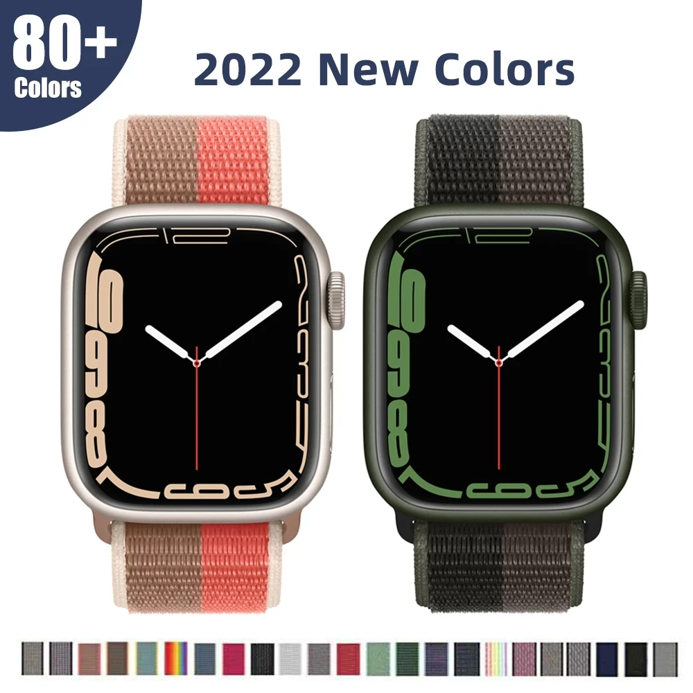 

Ремешок нейлоновый для Apple Watch Band 44 мм 42 мм 3 38 мм 40 мм 41 мм 45 мм