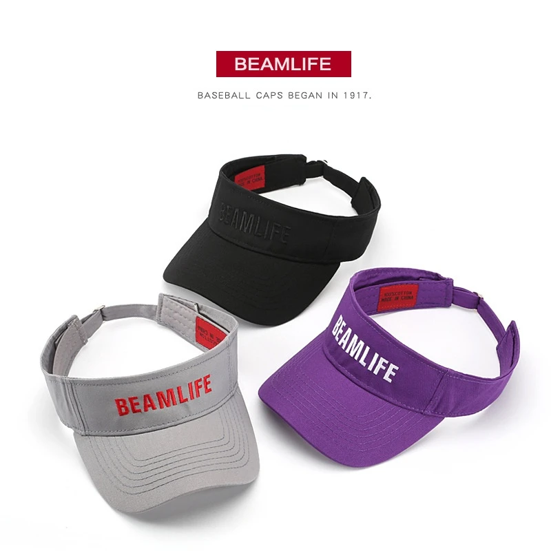 

Sunscreen Women's Hats for Men Roofless Man Hat INS Mountain Climbing Running Outdoor Leisure Sports Letters Empty Roof Bucket