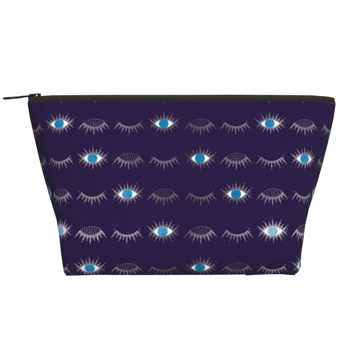 

Blue Evil Eye Zipper Storage Organizers Nazar Mati Print For Girl Makeup Bag Multi-purpose Traveling Cosmetic Bags