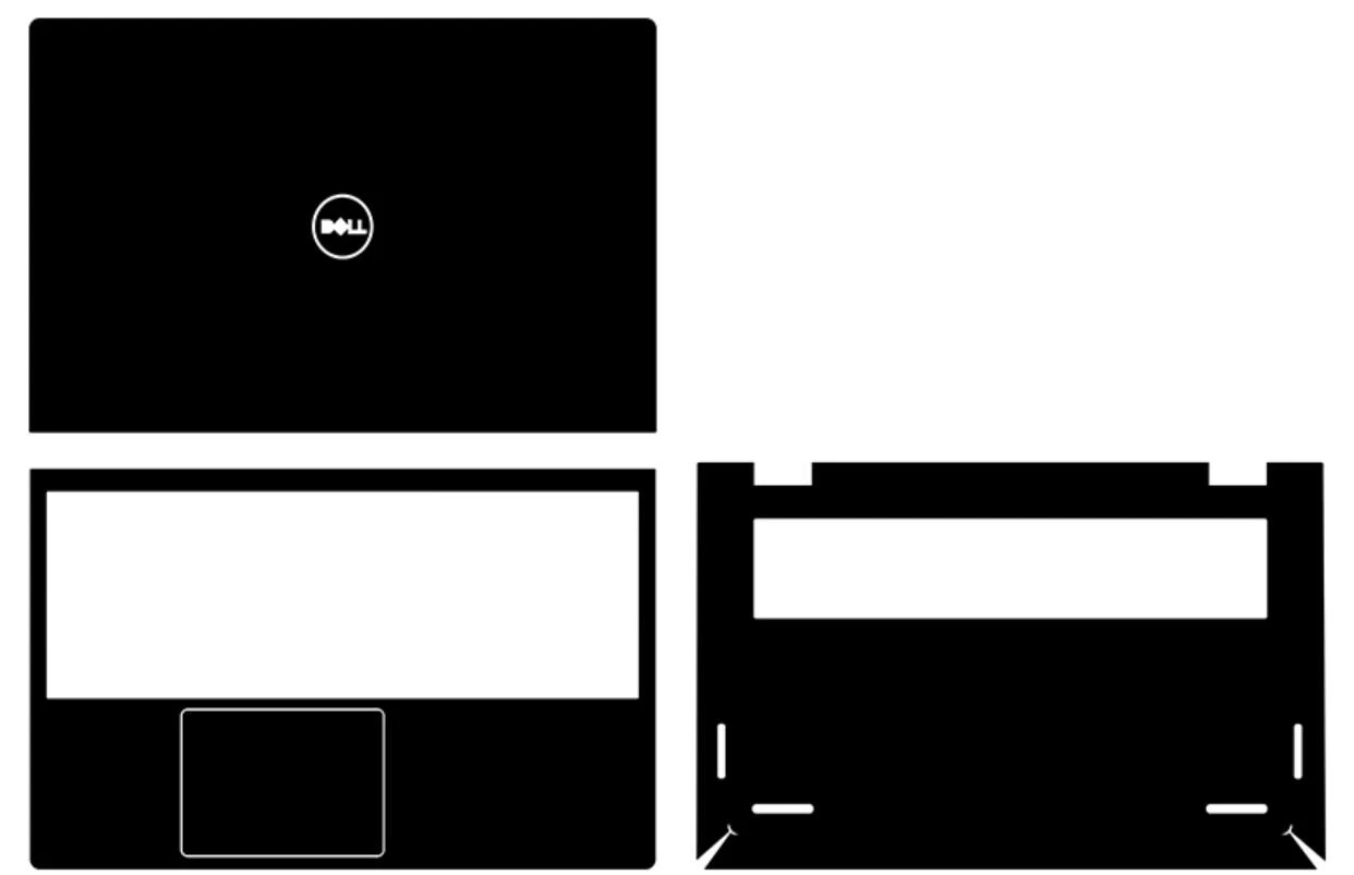 Наклейка-чехол для DELL XPS 13 9343/XPS 9350/XPS 9360 без отпечатков пальцев Inspiron 15-5510 13-5310 3 шт. -