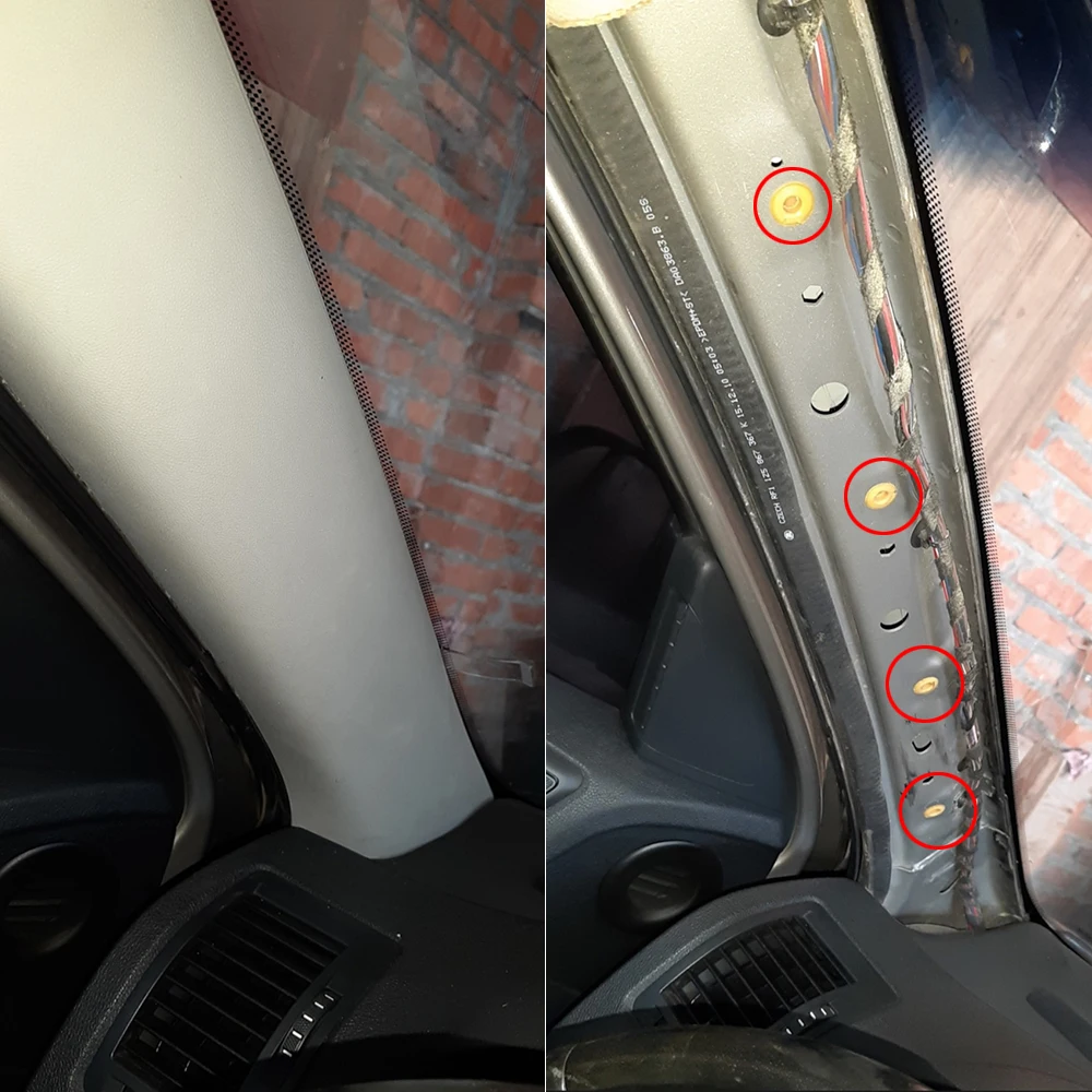 Автомобильная A/B/C-стойка ступенчатая вставка боковой порог отделка панели