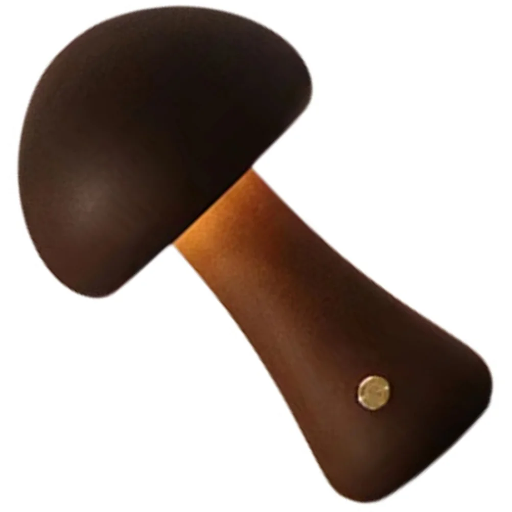 

Night Light Cartoon Bedside Lamp Wood Mushroom Lamps Bedrooms Nightlight Lights