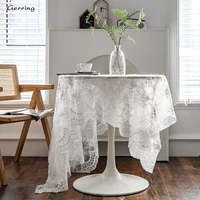 gerring ins lace tablecloth home dining table cloth cafe restaurant checkered table cover simple decor party decoration