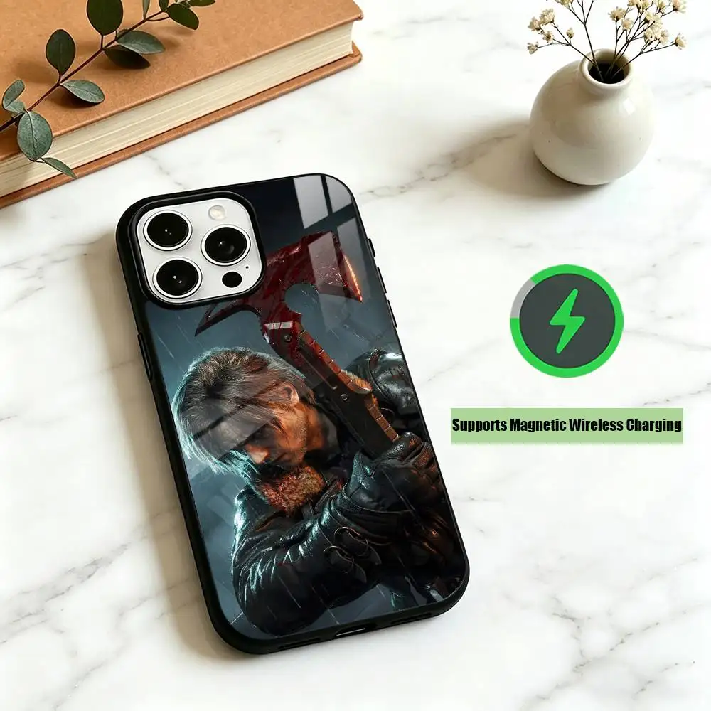 Фото Чехол для iPhone 17, 16, 15, 14, 13, 12, 11 Plus, Pro с портретным принтом Леона Скотта Кеннеди, поддерживает магнитную беспроводную зарядку №3