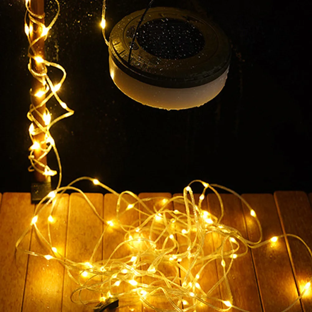 Солнечные гирлянды для кемпинга перезаряжаемый фонарь водонепроницаемый