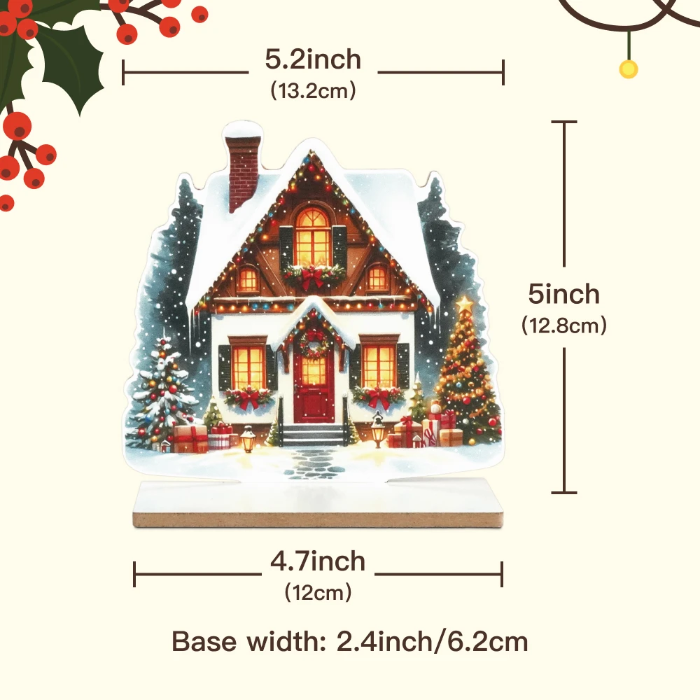 Putuo Decor 1 шт. художественный деревянный декор стола подсвечник с рождественским