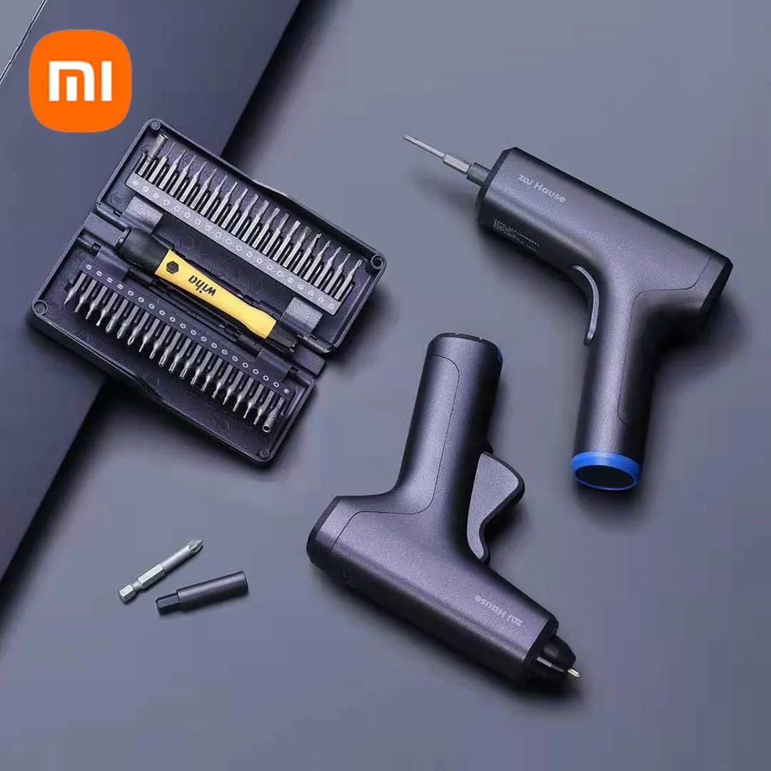 

Xiaomi Zai Hause Home Repair Tool Set for Electrician Integrated Storage Safe Portable 4V Torque Adjustable Screwdriver Set