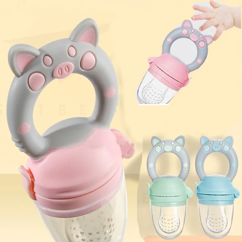

Nipple Pacifier Feeder For Baby Food Grade Silicone PP Training Nipple Milk Fresh Fruit Nibbler Teat Pacifier Bottles Feeding