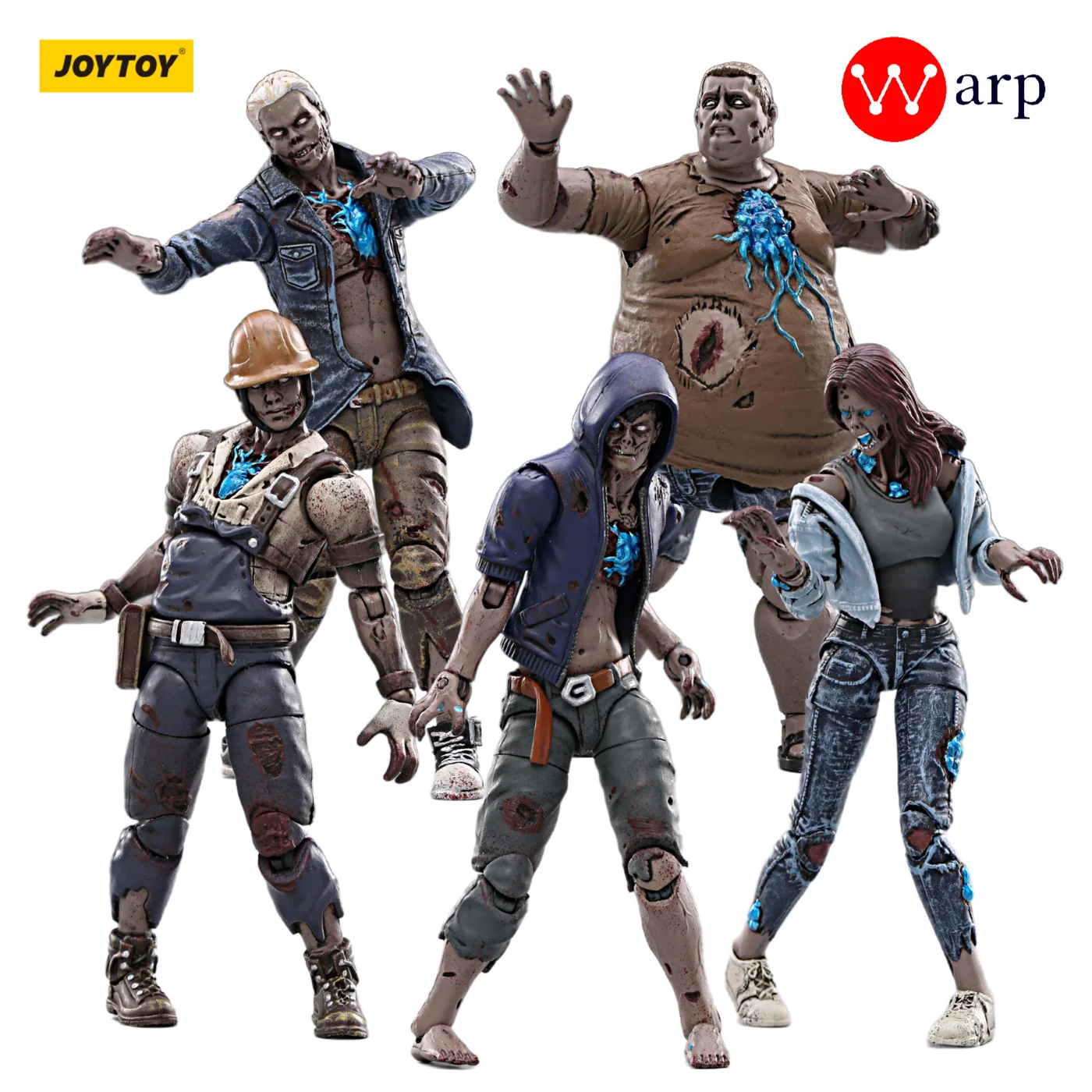 

JOYTOY LifeAfter Action Figure The Walking Dead Infected Zombie Left 4 Dead Anime Military Model Toy for Gift Desktop Decoration
