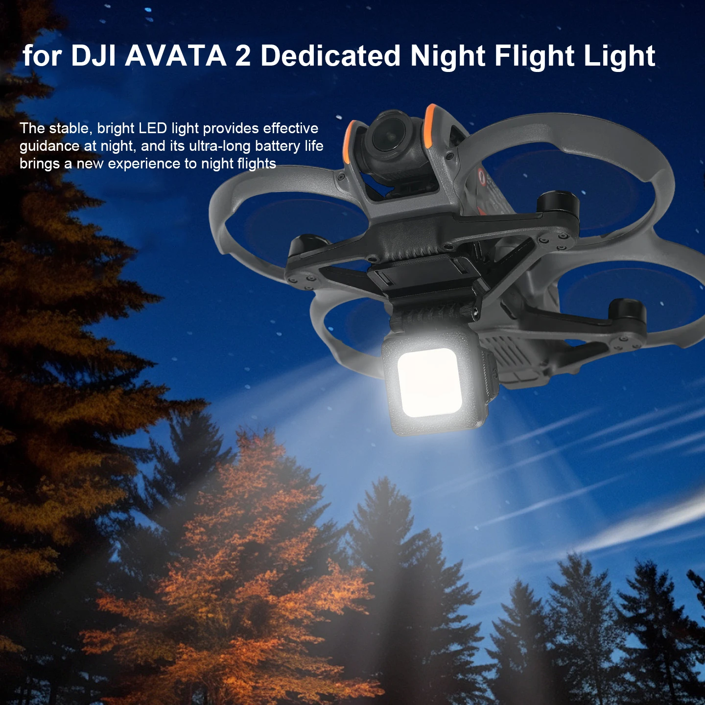Фото Ночной навигационный фонарь для DJI AVATA 2, 3-режимный светодиодный, 180° °   Регулируемая защита от перегрузки с встроенной батареей, 29 мм №2