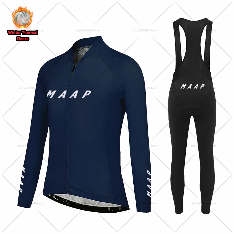 

2023 MAAP зимняя велосипедная футболка, комплект для горного велосипеда, Униформа, термальная флисовая велосипедная одежда, одежда для велоспорта, дорожный велосипед, Майо, велосипедная спортивная одежда