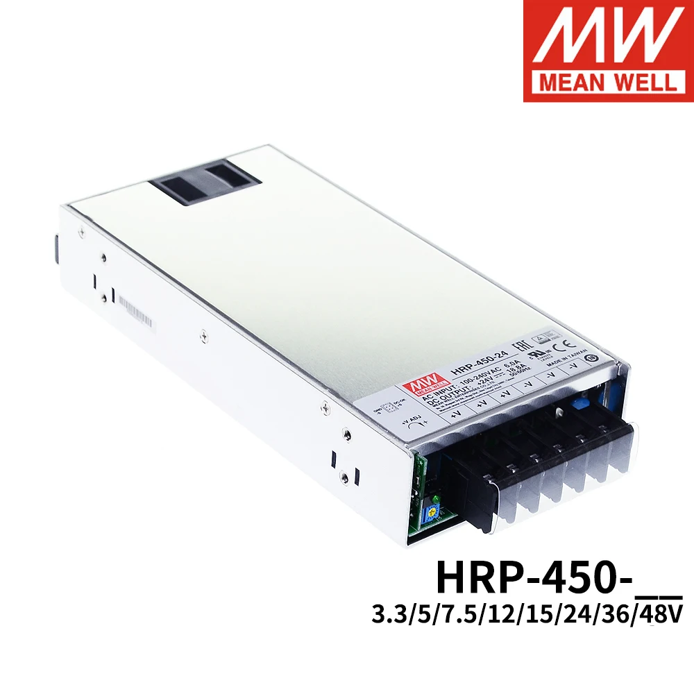 

Оригинал Mean Well HRP-450 110/220 В переменного тока в постоянный ток 5 в 12 В 15 в 24 в 36 в 48 в 450 Вт одиночный выходной импульсный источник питания с функци...
