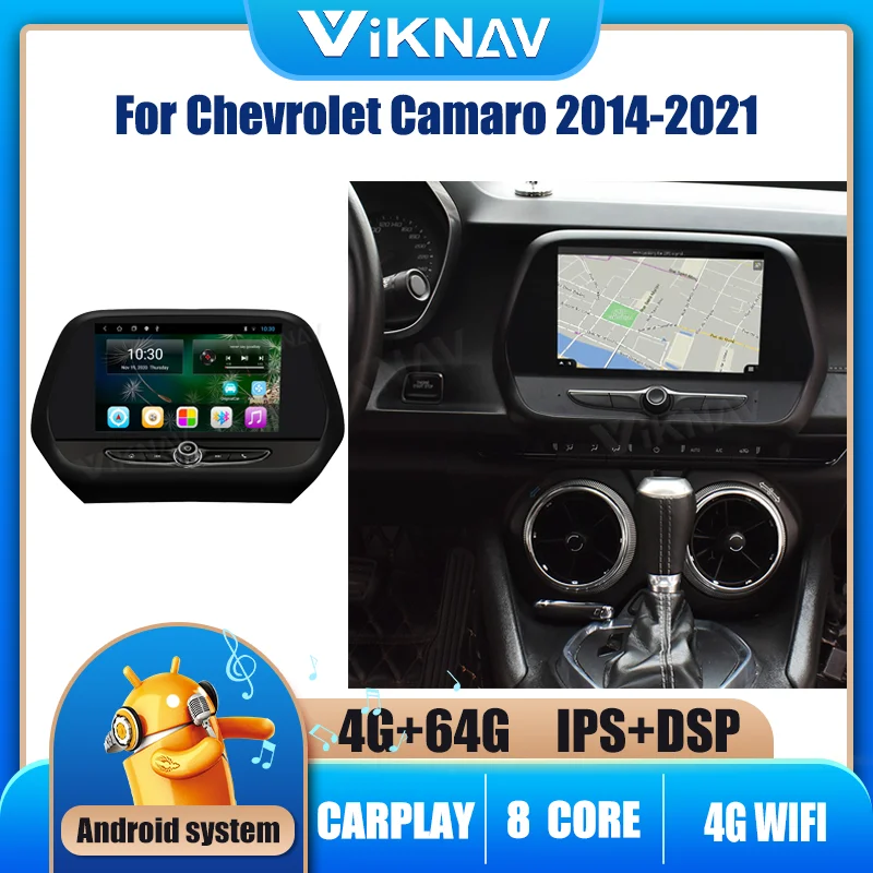 Android 10 128 ГБ 8-ядерный автомобильный радиоприемник для Chevrolet Camaro 2014-2021 навигация GPS