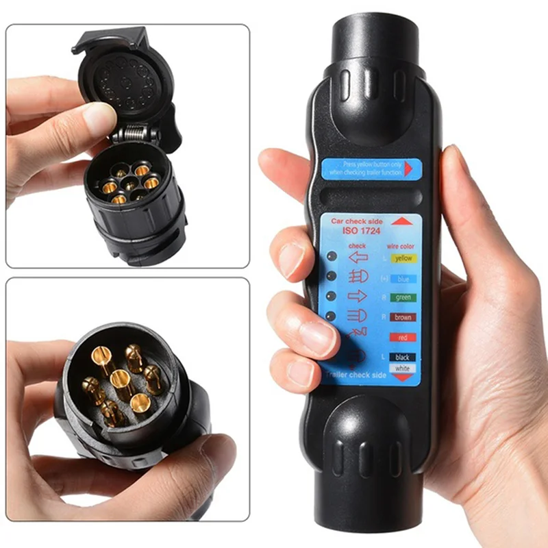 

Главным образом, долговечный инструмент для проверки электрической проводки, инструмент для проверки 12 В, 7-контактный разъем для автомобил...